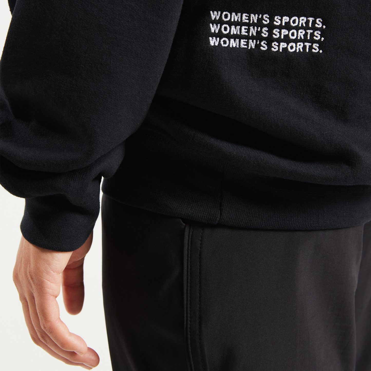 Just Women's Sports Essential Crewneck (Black)